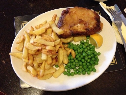 Delicious fish and chips!