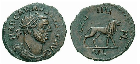 Moedas cunhadas por Carausius / Carausius coins