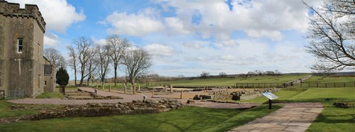 Birdoswald panorama from West Gate
