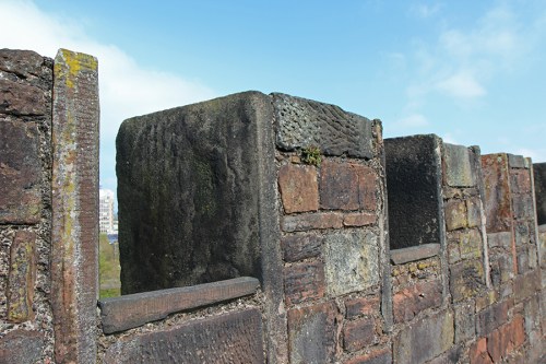  Thick defensive walls