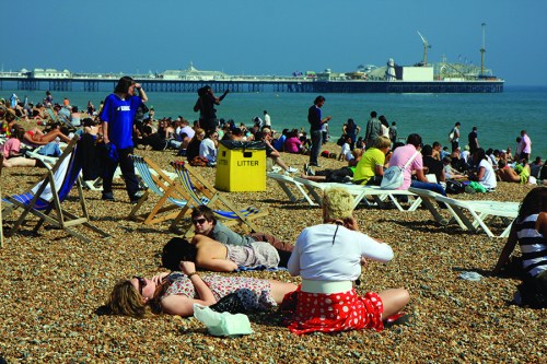 Ninguém de biquini ou sunga! Nobody was wearing bathing suits