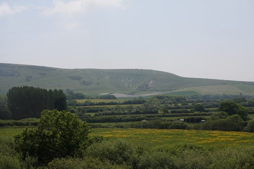 The Long Man of Wilmington ( South Downs, Sussex), also called The Green Man  / Também conhecido como "Homem Verde"
