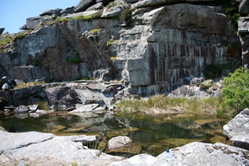 Vista da antiga mina de carvão / Old coal mine landscape
