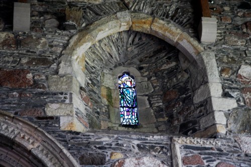 Detalhe : vitral da janela/ Windowpane glasswork detail